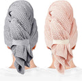 ROLSHOL 2 Packs Large Microfiber Hair Towels for Women, Super Absorbent & Quick Dry Hair Towel Wrap for Curly Hair Long & Short Hair- Anti-Frizz Hair Turbans for Wet Hair - 27.5''*39.4''