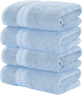 Modern Threads 4-Pack SpunLoft Bath Sheet Blue 35x66