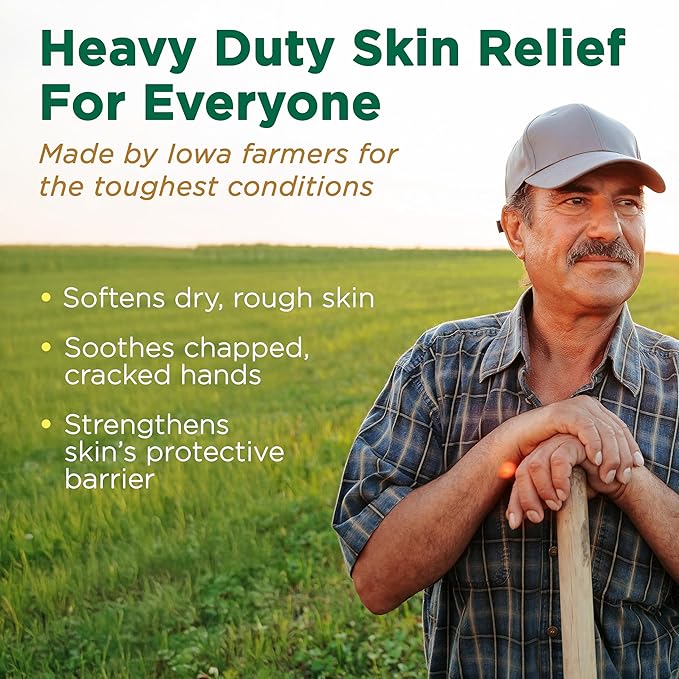 Corn Huskers Hand Lotion for Dry, Cracked Hands, Fast Absorbing, Non-Greasy Protective Barrier Cream, Moisturizer for Rough Skin & Calluses, Intense Relief For Men and Women, 7 oz