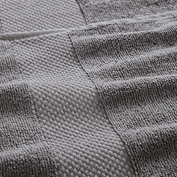 Modern Threads 600 GSM 6-Piece Towel Set with Filgree Jacquard Border Taupe