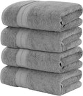 Modern Threads 4-Pack SpunLoft Bath Sheet White 35x69