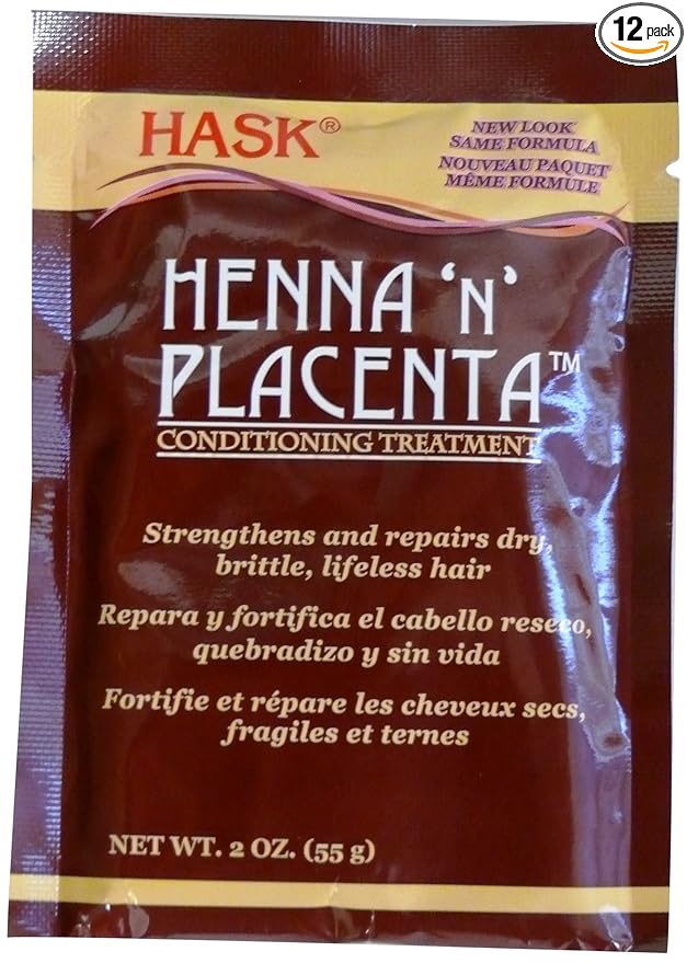 Hask Pks Henna & Placenta 2 Ounce Conditioning Treatment (12 Pieces) (59ml)