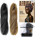 Authentic African Net Sponge with Knots - Afro Scrubber Bath Loofah Exfoliating Net Sponge for Shower - 4 Pack African Bath Sponges Exfoliator for Most Skin Types Back Scrub Washer Accessories
