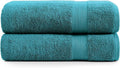 LANE LINEN 100% Cotton Bath Sheets (35"x66") - 2 Piece - Fade Resistant, Machine Washable, Ultra Soft & Highly Absorbent - Oversized Extra Large Bathroom Towels Sets - Hotel Quality Towel - Sea Port