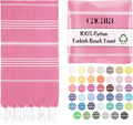 Cacala Lightweight and Thin Turkish Beach Towel 100% Cotton Sand-Free and Quick-Drying Goodness Perfect as an Extra Large Travel Towel, Beach Accessory, or Gift for Beach Lovers, 37 x 70