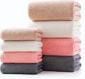 Lumimi Towel Set of 8 Very Soft Microfiber 4 Bath and 4 Hand Towels Quick Dry Light Weight for Bathroom Gym Salon, 8 Pack Multicolour A