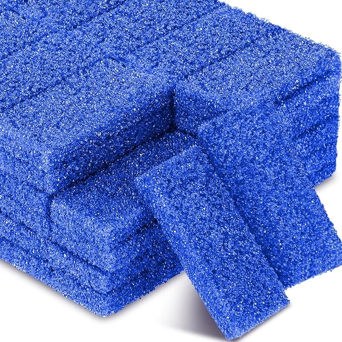 Batiyeer 100 Pcs Pumice Stone for Feet Scrubber Dead Skin Disposable Foot Pumice Foot Shower Scrubber Foot Scrubber for Heel Cuticle Callus Remover Bath Spa (Blue)