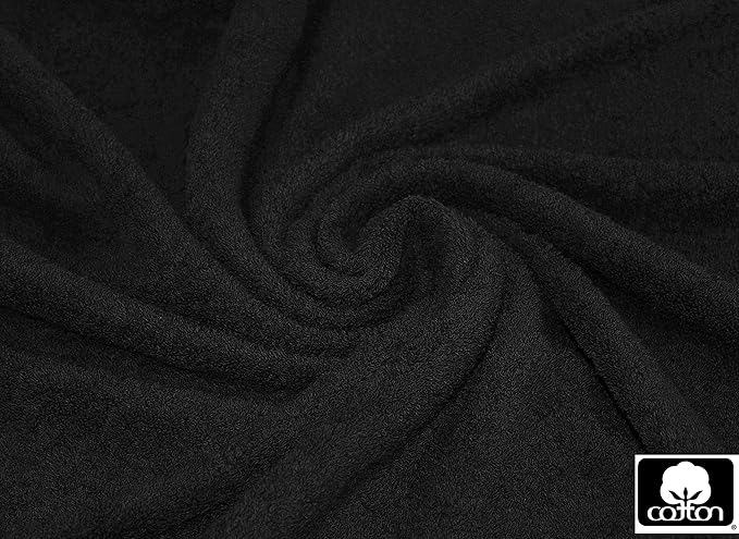 COTTON CRAFT Ultra Soft Hand Towels - 6 Pack -16x28-100% Cotton Face Towel Set - Absorbent Quick Dry Everyday Luxury Hotel Bathroom Kitchen Spa Gym Shower Pool Camp Travel Picnic - 580 GSM - Black