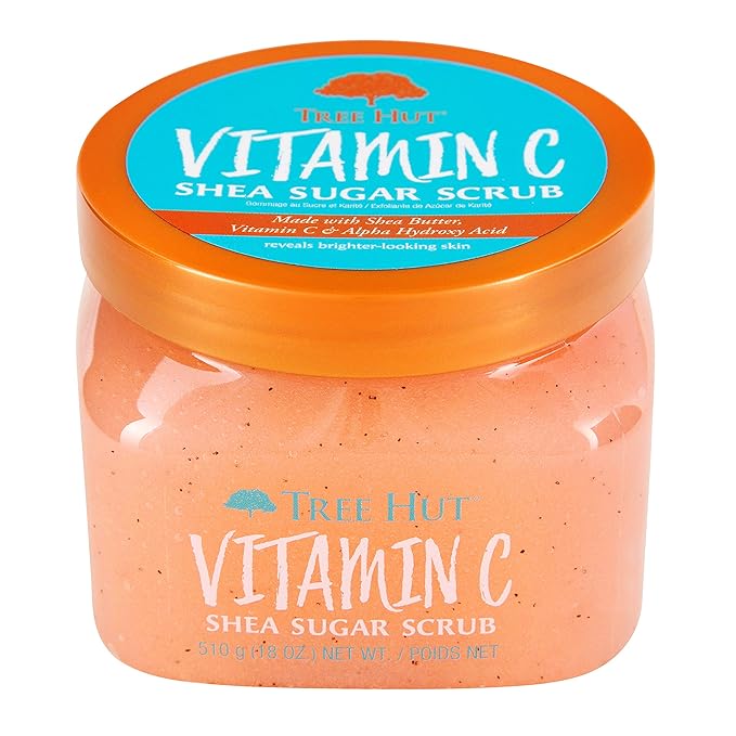 Tree Hut Vitamin C Sugar Scrub | 18 oz | Ultra Hydrating | Nourishing | Pack of 2