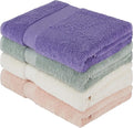 BolBom Towels 4 Pack Medium Bath Towel Set, 27“X54” Inches, 500 GSM 100% Ring Spun Cotton, Lightweight and Highly Absorbent Quick Drying Premium Towels for Hotel, Spa,Bath and Bathroom