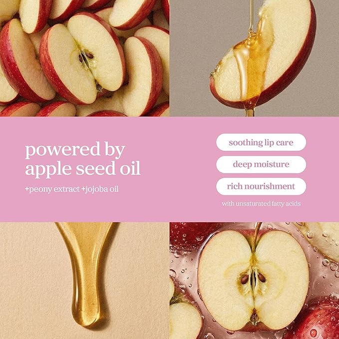 NOONI Korean Lip Oil - Applepeony | Long-Lasting, Moisturizing, Plumping, Revitalizing for Dry Lips, Waterproof, No Peel Off, Hydrating Lip Stain, Stocking Stuffers, Cute Stuff, 0.12 FL Oz