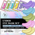 BLOOMORA Variety Under Eye Patches (20 Pairs) - Dark Circles & Puffiness Care - Eye Mask for Care - 5 Varieties