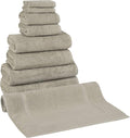 Classic Turkish Towels CTT Set of 9-100% Turkish Cotton, Absorbent & Comfy, Includes 2 Bath Towel 2 Hand Towel, 2 Washcloth, 2 Bathsheets & 1 Bath Mat | (Beige)