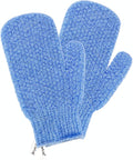 Evridwear Shower Exfoliating Mitts, Deep Cleanse Bathing Scrub Gloves Self Tan Scrubber Mitten Dead Skin Remover for Men and Women,1 Pair Moderate