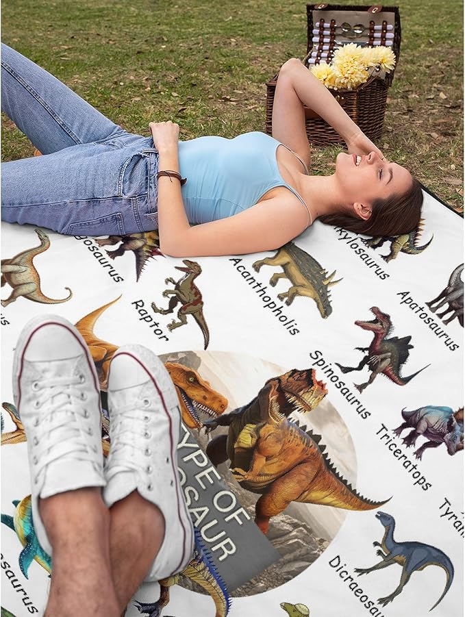 Dinosaur Flannel Fleece Blanket Throw Couch Microfiber Soft Cozy Lightweight Luxury Bed Blanket 40"x30"for Pet