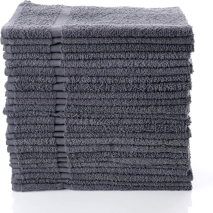 SIMPLI-MAGIC Towels, Hand, Gray 12 Count