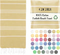 Cacala Lightweight and Thin Turkish Beach Towel 100% Cotton Sand-Free and Quick-Drying Goodness Perfect as an Extra Large Travel Towel, Beach Accessory, or Gift for Beach Lovers, 37 x 70
