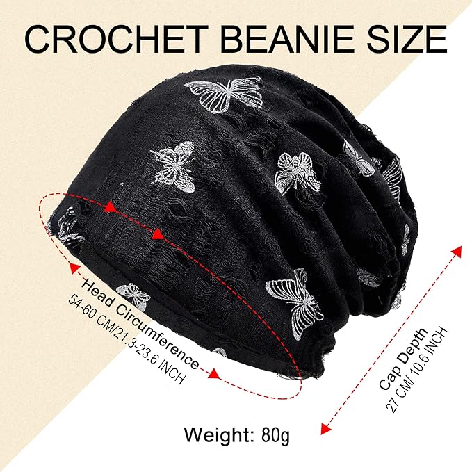 Women's Summer Beanie for Men Hat Boho Hats Adult Dwarf Hats Chemo Cap Cancer Headwear Caps Baggy Skull Sleep Cap Nightcap
