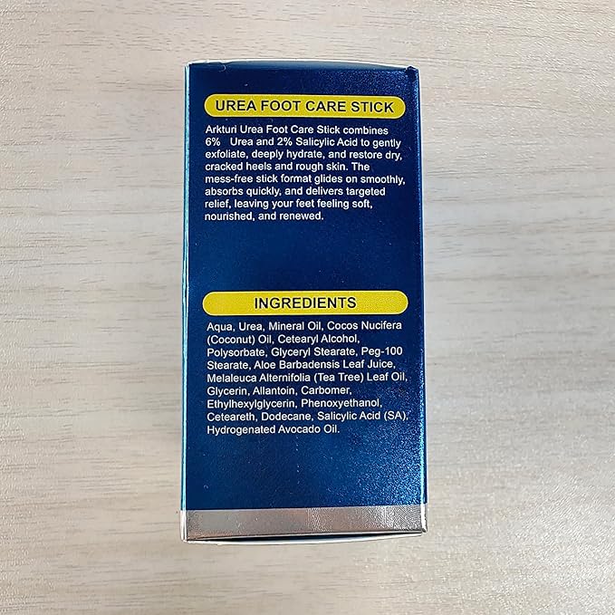 Urea Cream, Maximum Strength Urea Foot Cream, 60% Urea Cream Stick plus 2% Salicylic Acid Callus Remover for Dry Cracked Heels, Hands, Knees, Exfoliating Moisturizer, Dead Skin Remover Foot Balm 2.8OZ