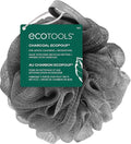 EcoTools Charcoal EcoPouf, Loofah Sponge for Bath & Shower, Infused Pouf, Recycled Netting, Exfoliation Removes Dead Skin, Eco-Friendly Bath Accessory, Cruelty-Free, Color May Vary, 1 Count (60g)