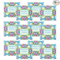 Greenwich Bay Mini Botanical Soap Bars – 12 Pack 1.9 oz Each – Individually Wrapped Guest Soaps for Airbnb, Spa, Travel, Bath – Travel Size Bar Soap Set, Orchid Jojoba