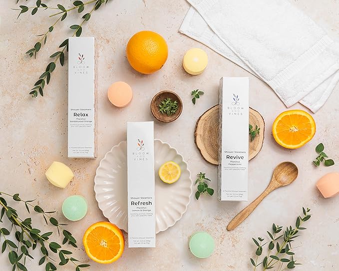 Shower Steamers, Refresh - Menthol Lemon & Orange
