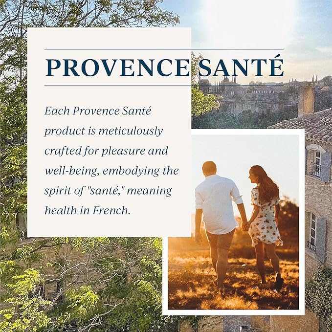 Provence Sante Relaxing Bath Salt - Luxury and Soothing Soak - Lemon Vervain Scent - Made in France - 20 Oz