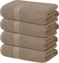 Avalon Towels Beige Bath Towels Set of 4 pcs (27x54 inches), 100% Cotton Towel Absorbent and Quick Dry Beige Towels for Bathroom, Super Soft and Perfect for Daily Use
