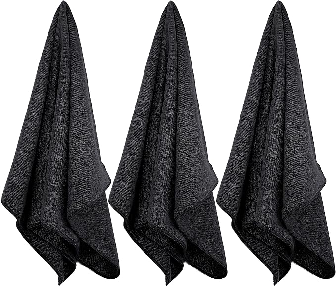 POLYTE Professional Quick Dry Lint Free Microfiber Hair Drying Salon Towel, 16 x 29 in, 8 Pack