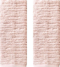 SKL Home CloudSoft 100% Cotton Luxury 2-Piece Hand Towel Set, 600 GSM, Ultra Plush & Absorbent, Blush Pink