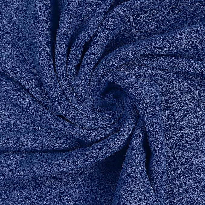 MyPillow My Towel 6 Piece Set - Premium Cotton Soft Absorbent Towels, 2 Bath Towels, 2 Hand Towels, 2 Wash Cloths [6 Piece Set, Navy Blue]