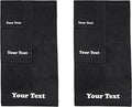 Personalize Your Towels with Custom Embroidery: Names, Monograms, and Initials. Perfect For Kids, Adults, Travel, Gifts, 6-Piece Towel Set; 2 Bath Towels, 2 Hand Towels, and 2 Wash Cloths - Black