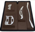 Gua sha Tool Stainless Steel gua sha-Set 4pcs -iastm Tool Gussha Massage Tool Muscle Scraping Tool for Soft Tissue Therapy and Reduce Arms,Back, Legs, Shoulder Muscle Pain(HH1)……