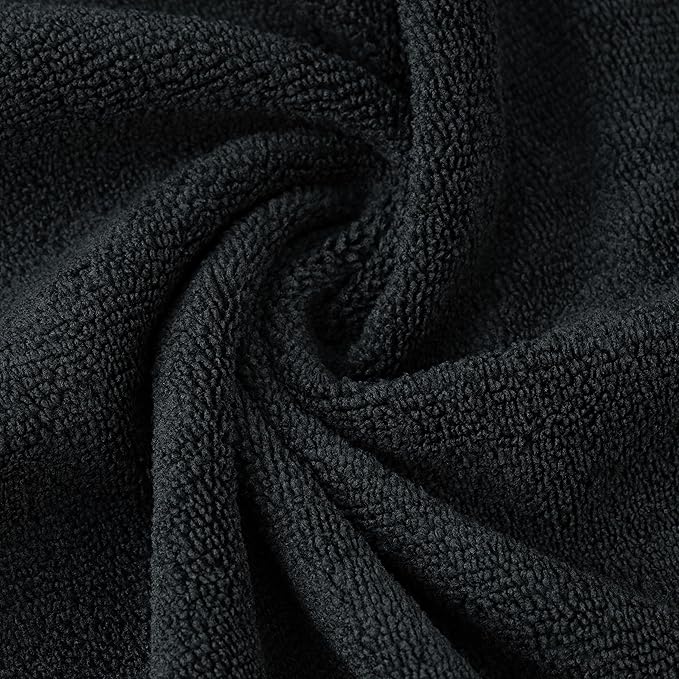 POLYTE Professional Quick Dry Lint Free Microfiber Hair Drying Salon Towel, 20 x 40 in, 2 Pack