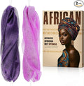 African Net Sponge Authentic - Back Scrub Exfoliating Net Sponge with Knots - 2 Pieces African Bath Sponges for Body Scrubber Exfoliator - Back Washer for Shower Accessories