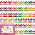 Yopela 88 Pack Mini Lip Balm Bulk, Natural Lip Balms with Vitamin E and Coconut Oil, Moisturizing and Nourishing Dry Cracked Lips,14 Flavors Chap sticks Small Gift Party Favors for Kids Adults