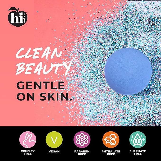 Hi Peach Layne Ocean Air Bath Bombs 12-Pack (3.5 oz Each) – Vegan, Clean Beauty Spa Gifts for Mom, Mothers Day Gifts for Women