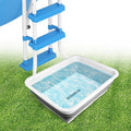 11.8" x 7.87" x 4.5" Pool Foot Bath Tray for Swimming Pool, Non- Slip Collapsible Foot Bath for Pool, Portable Foot Tub for Pool for Above Ground Pool Accessories, Rinse Feet Keep Pool Clean