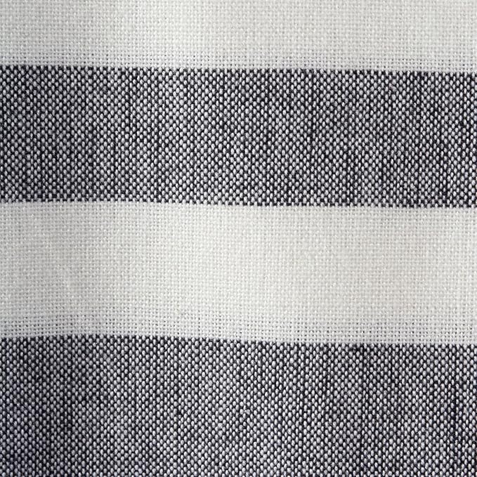 E-Living Store FBA43919 100% Cotton, Soft & Absorbent Decorative Turkish Fouta Towel with Twisted Fringe for Home, Beach, Pool, or Décor, Use As Blanket or Throw, 28x59, Black