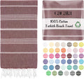Cacala Lightweight and Thin Turkish Beach Towel 100% Cotton Sand-Free and Quick-Drying Goodness Perfect as an Extra Large Travel Towel, Beach Accessory, or Gift for Beach Lovers, 37 x 70