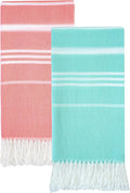 Antfuny 2 Packs Turkish Beach Towels Quick Dry Sand Free Oversized Bath Pool Swim Towel Extra Large XL Big Blanket Adult Travel Essentials Cruise Accessories Must Haves Clearance Vacation Stuff