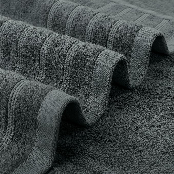 Avalon Towels Bath Towels Set of 4, Size 30 x 60 Inches, Highly Soft and Absorbent, Quick Drying, Lightweight, Perfect for Daily Use