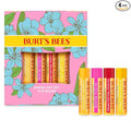 Burt's Bees Gifts Ideas - In Full Bloom Lip Balm Set, Original Beeswax, Dragonfruit Lemon, Tropical Pineapple & Strawberry, Natural Origin Lip Treatment, 4 Tubes, 0.15 oz.