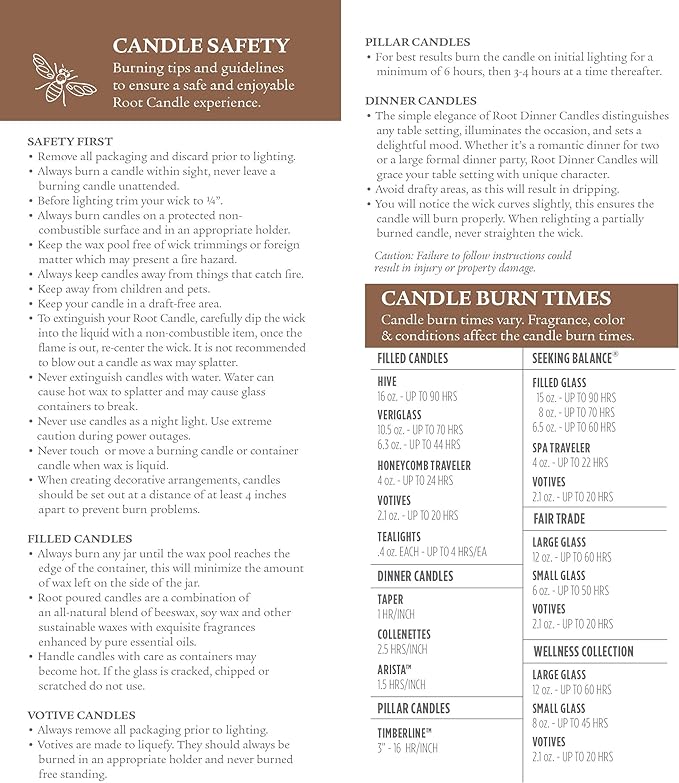 Root Candles Scented Candles Honeycomb Glass Premium Handcrafted Beeswax Blend 3-Wick Candle, 12-Ounce, Tea Leaf & Honey