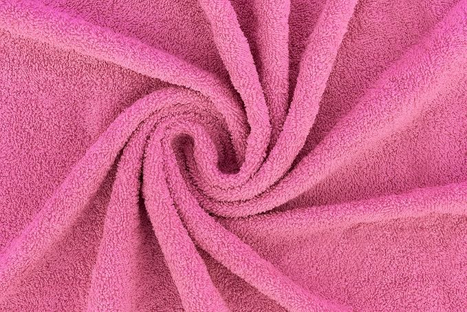 CASA COPENHAGEN He & She 6Pcs 100% Egyptian Cotton Large Designer Towels Gift Set- Dusty Pink - Dusty Blue, 550GSM, 2Bath 2Hand 2Washcloths, Bath Towels for Bathroom (Gift Set for Women & Men)