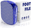 Foot File, Nano Glass Callus Remover, Portable Professional Foot Beauty Care Tool, can be Used for Wet/Dry Cracked feet, Painless Foot File for Dead Skin, Foot calluses, and Foot cuticles - Blue
