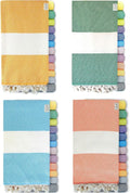 Turkish Beach Towels Oversized Clearance XL 40x71- Sand Free Beach Towel- 100% Cotton Soft Quick Dry Towel- Extra Large Travel and Pool Towels for Adults- Cloud Sandproof