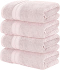 Modern Threads 4-Pack SpunLoft Bath Sheet Blush 35x66