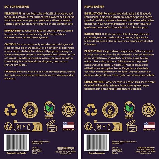 Cleansing Sage Moon Milk Bath Soak - Lavender Chamomile - Moisturize & Soften Skin Spiritual Stress Relief Gifts for Women Destress Luxury Spa Bath Salt Powder Birthday Perfect Stocking Stuffers - Image 8