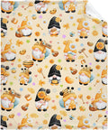 Bee Kind Gnome Flannel Fleece Blanket Throw Couch Microfiber Soft Cozy Lightweight Luxury Bed Blanket 80"x60"for Adult